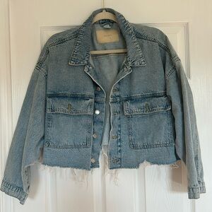 H&M cropped denim jacket